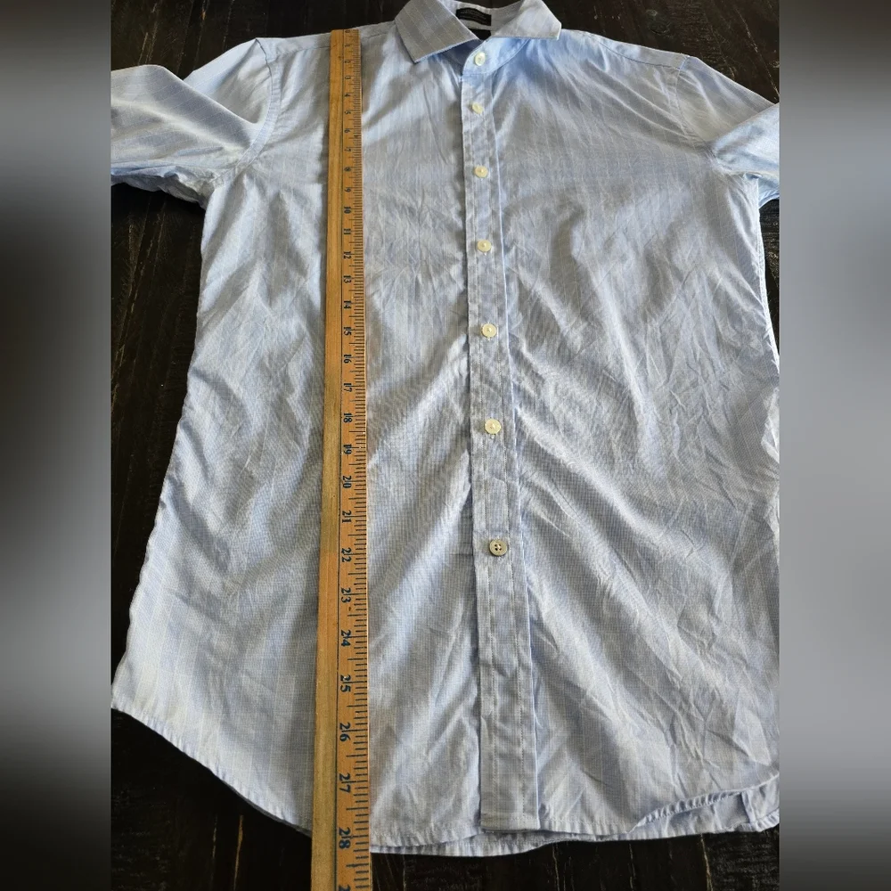 Banana Republic Men’s Blue Slim Fit Dress Shirt 100% Cotton Size S